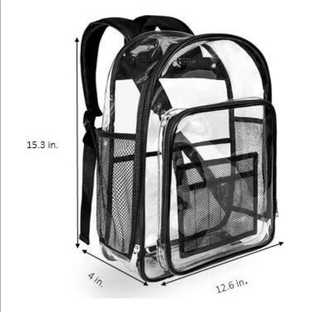 PVC Transparent/Clear Backpack - Picture 3 of 3